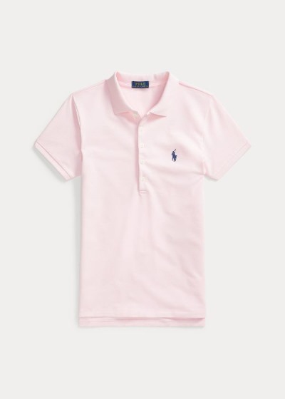 Women's Polo Ralph Lauren Slim Fit Stretch Polo Shirts | 821639ZAB